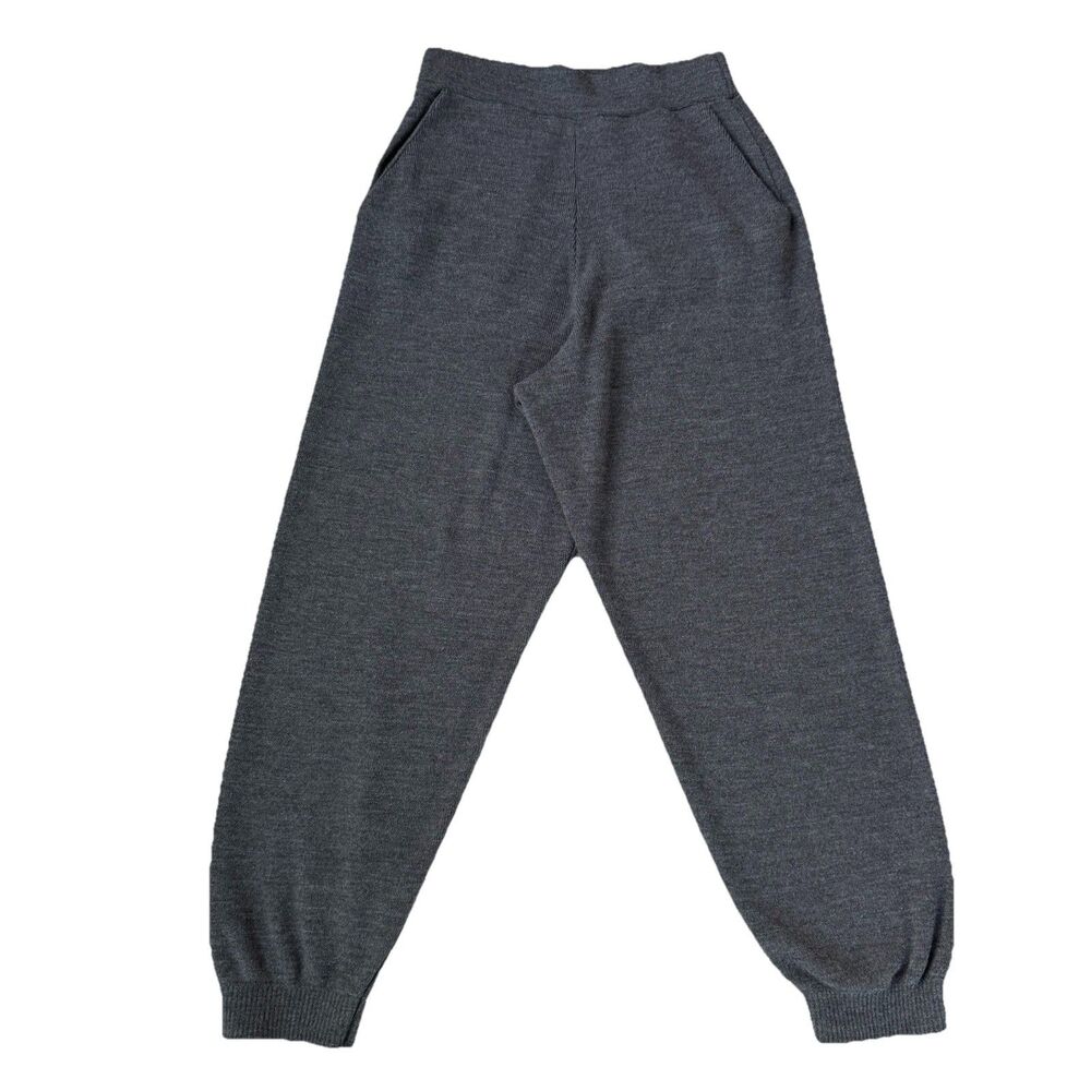 Zara Woman’s Size Small Charcoal Grey Knit High Waisted Jogger Pants